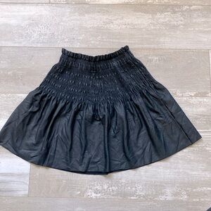 Zara Girl Skirt Faux Leather Look Size 8
